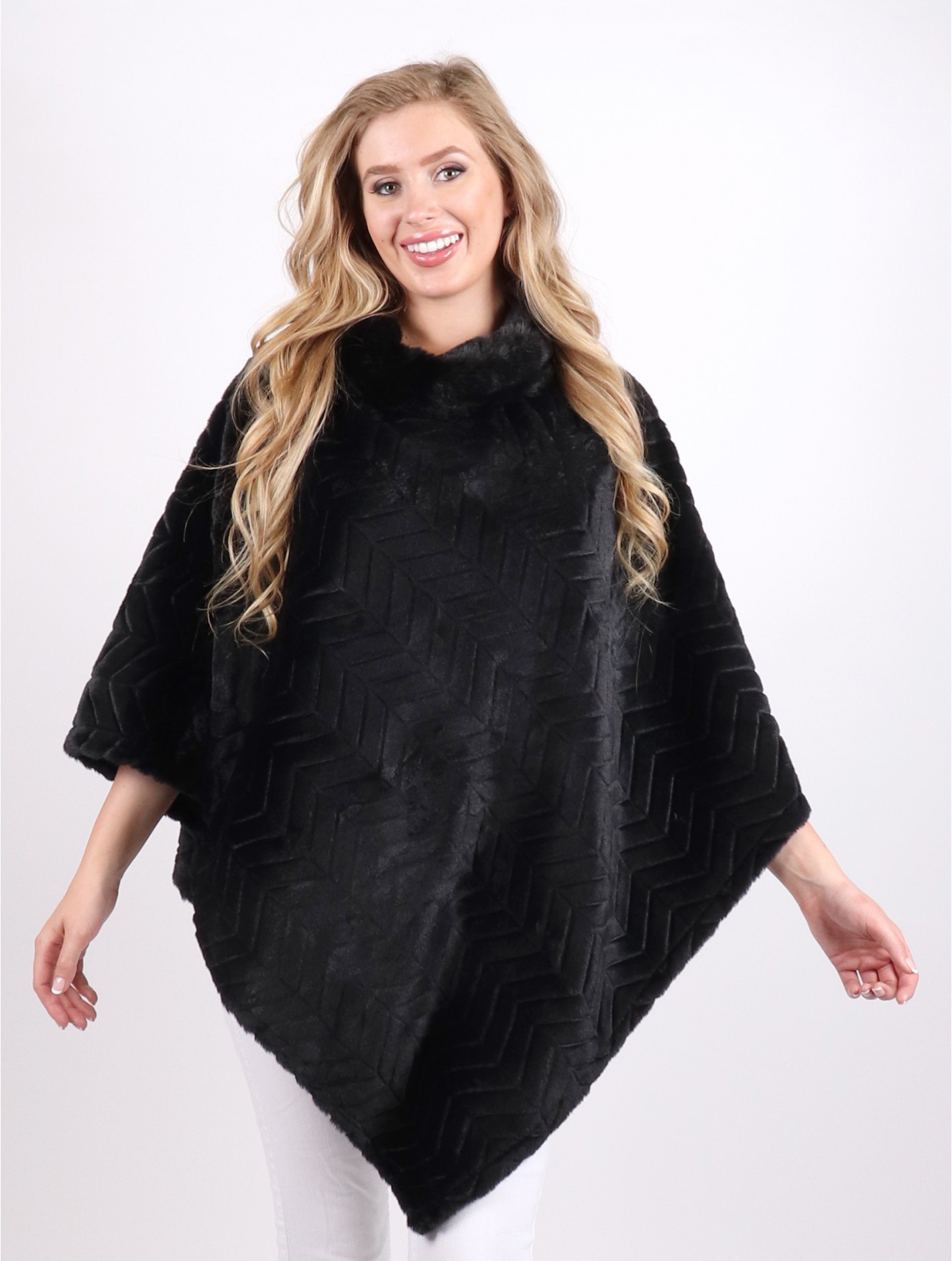 Super Soft Poncho - Black
